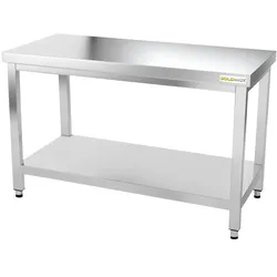 Arbeitstisch aus Edelstahl 1600 x 700 mm PREMIUM / GOLDINOX