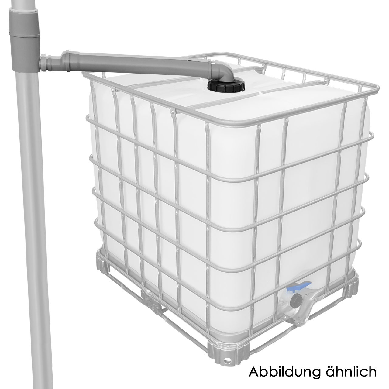 REKUBIK IBC Deckel Einlauf für 200m² Regendieb Pro Garantia inkl. Verbindungsset DN 150