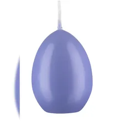 Kopschitz Kerzen XXL Eikerzen, Straußenei Flieder, 20 x 14 cm, 1 Stück, Ostereikerzen