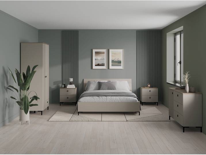 Commode Lucrezia - 120 cm 120 x 81 x 41cm Beige
