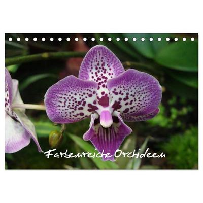 Farbenreiche Orchideen (Tischkalender 2027 DIN A5 quer), CALVENDO Monatskalender