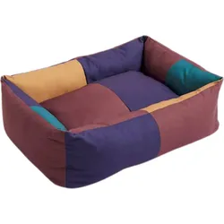 Hay Zip Hundebett L, burgunderrot, bunt