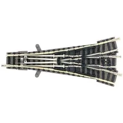FLEISCHMANN 9157 N Dreiwegweiche für Handbetrieb, Länge 111 mm