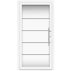 Splendoor L1040 Light Aluminium Haustüre Ganzglas