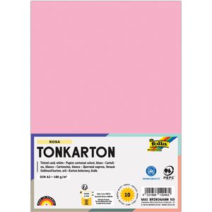 Folia Tonpapier 6118/21/26, A2, rosa, 180g/m², 10 Blatt