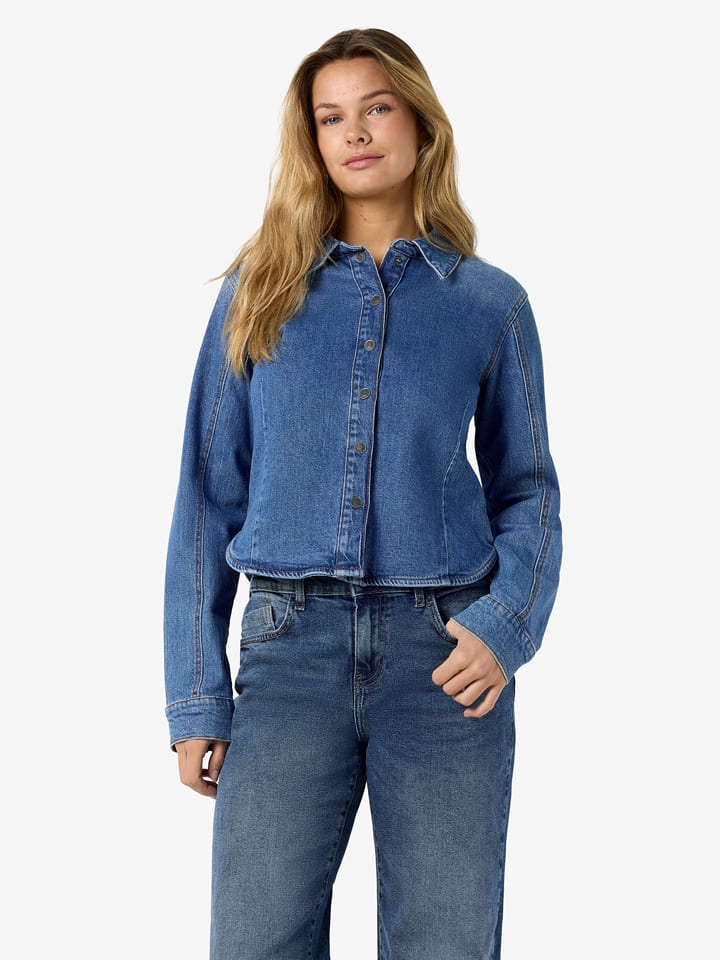 Noisy may Jeanshemd "Gina Berry" in Blau - S