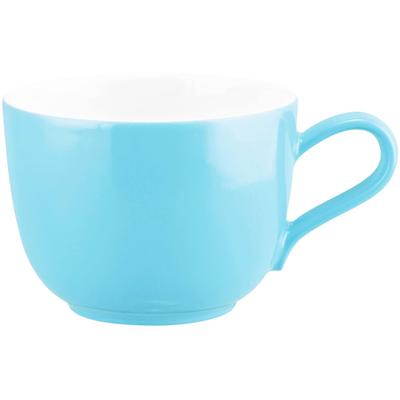 Tasse SELTMANN WEIDEN "Liberty Pure Colors", blau (lagoon blau), B:11,6cm H:6,4cm Ø:8,7cm, Porzellan, Trinkgefäße, Tasse, Kaffeetasse