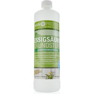Nanoprotect Grundstoff Unkraut-Stopp Essig, anwendungsfertig, gegen Unkraut auf Wegen, Plätzen & Terrassen, 100 m², 1 Liter