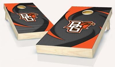 Skip's Garage Bowling Green Falcons Swoosh Outdoor Cornhole Board Set
