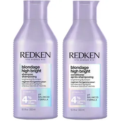 600ml Redken blondage high bright Set (Shampoo 300ml + Conditioner 300ml)