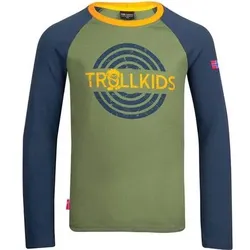 TROLLKIDS Kids Preikestolen Longsleeve, Größe 98 in Grün Grün