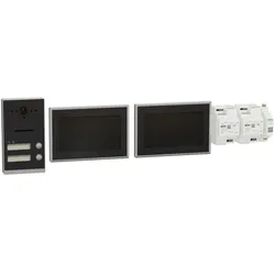Ritto RGE2092250 Listo Video Zweifamilienhaus-Set TwinBus IP, Anthrazitgrau, AP