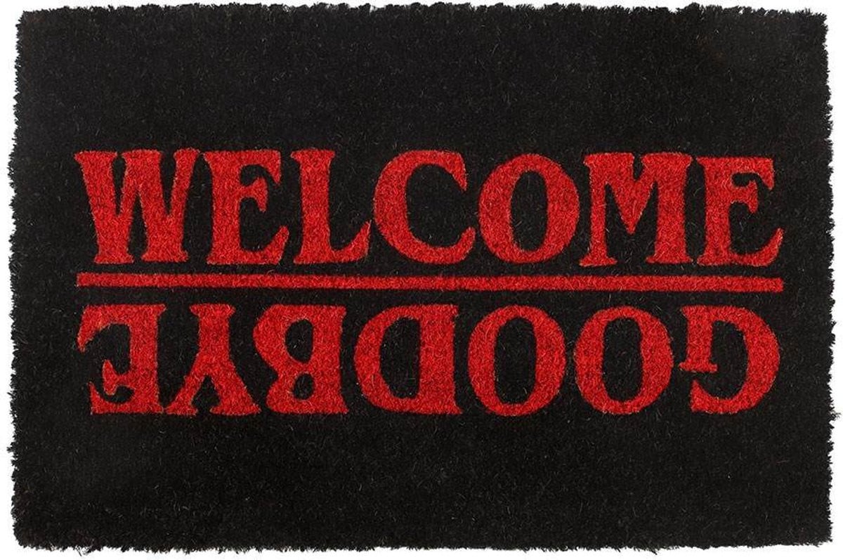 Something Different Black Welcome Goodbye Deurmat - Multicolours
