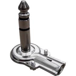 CONRAD 733075 Klinken-Steckverbinder 6.35 mm Stecker, gewinkelt Polzahl: 3 Stereo Silber 1 St.
