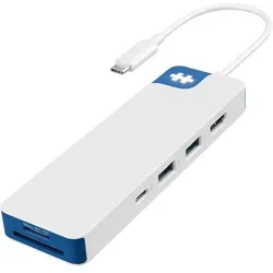 Targus HyperDrive Dock HD4102BUGL Flex 8 USB-C 100W weiß/blau