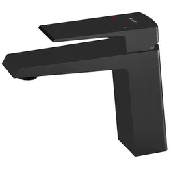 TRIZERATOP Miscelatore lavabo senza piletta (tappo) nero opaco
