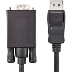 N CCGP37300BK10 - Kabel, DisplayPort-Stecker > VGA-Stecker, 1 m, Schwarz