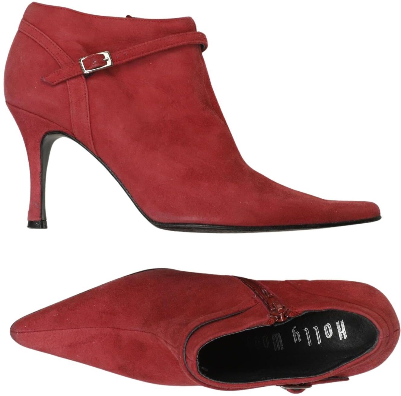 HTC Hollywood Trading Company Damen Stiefelette, Rot, Gr. EU 38, kein / Etikett - Second Hand