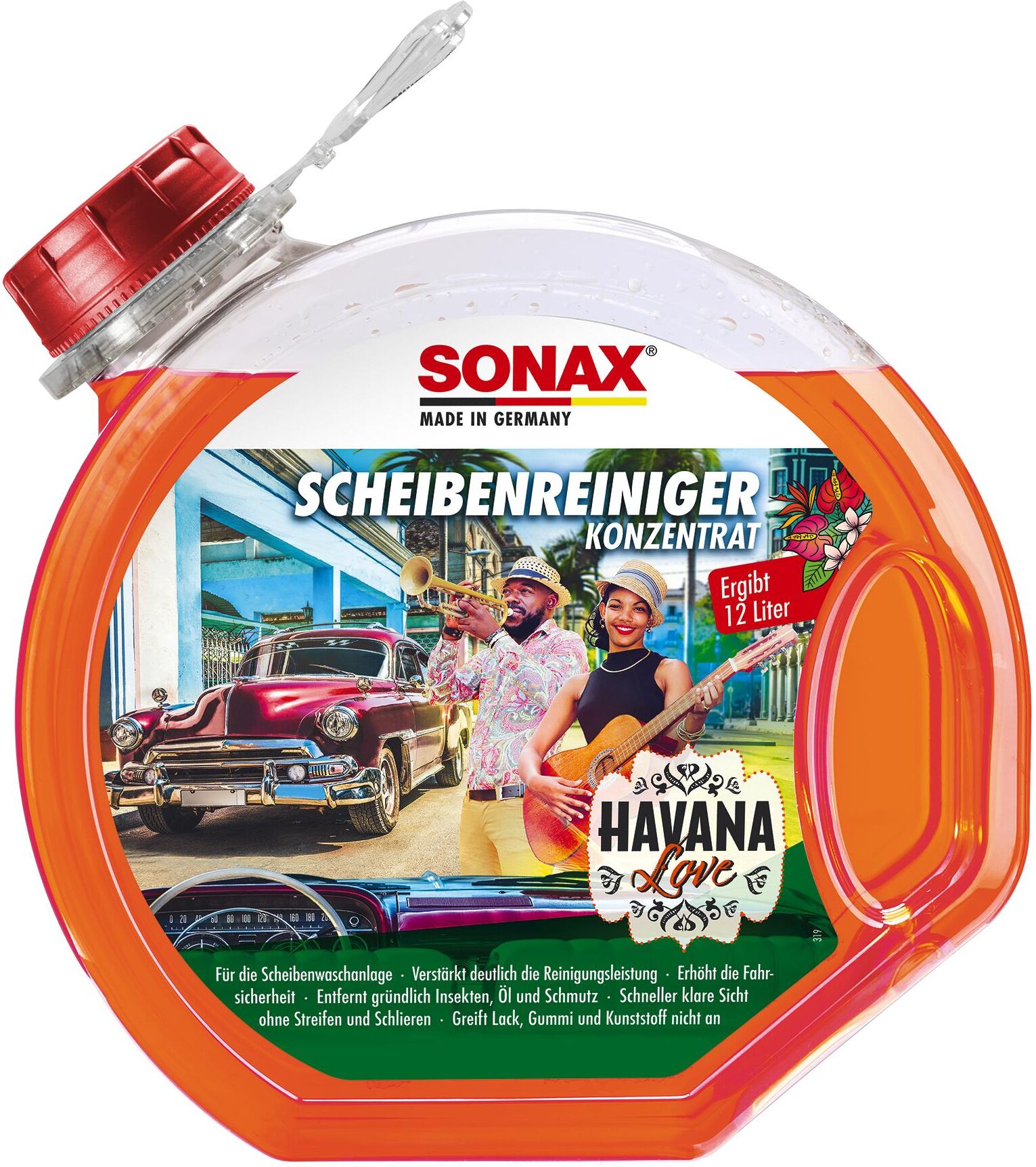 Sonax Reiniger, Scheibenreinigungsanlage Scheibenreiniger Konzentrat Havana Love [3 L] 03934000 3l