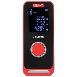 Sndway, Laserentfernungsmesser, UNI-T LM60MI Mini Laser-Entfernungsmesser, Metallgehäuse, 60m Messbereich, LCD, Meter, Zoll, Fuss (60 m, Laserentfernungsmesser)