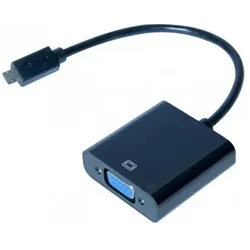 OEM Convertisseur MHL vers VGA pour Smartphones (VGA, 23 cm), Data + Video Adapter, Schwarz