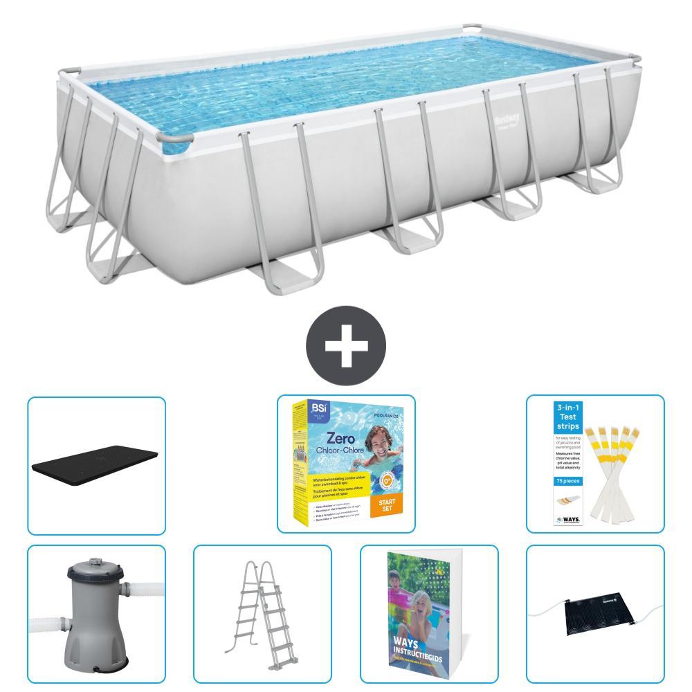Bestway Power Steel Rechteckig - 488x244x122 cm - 6-teilig S582