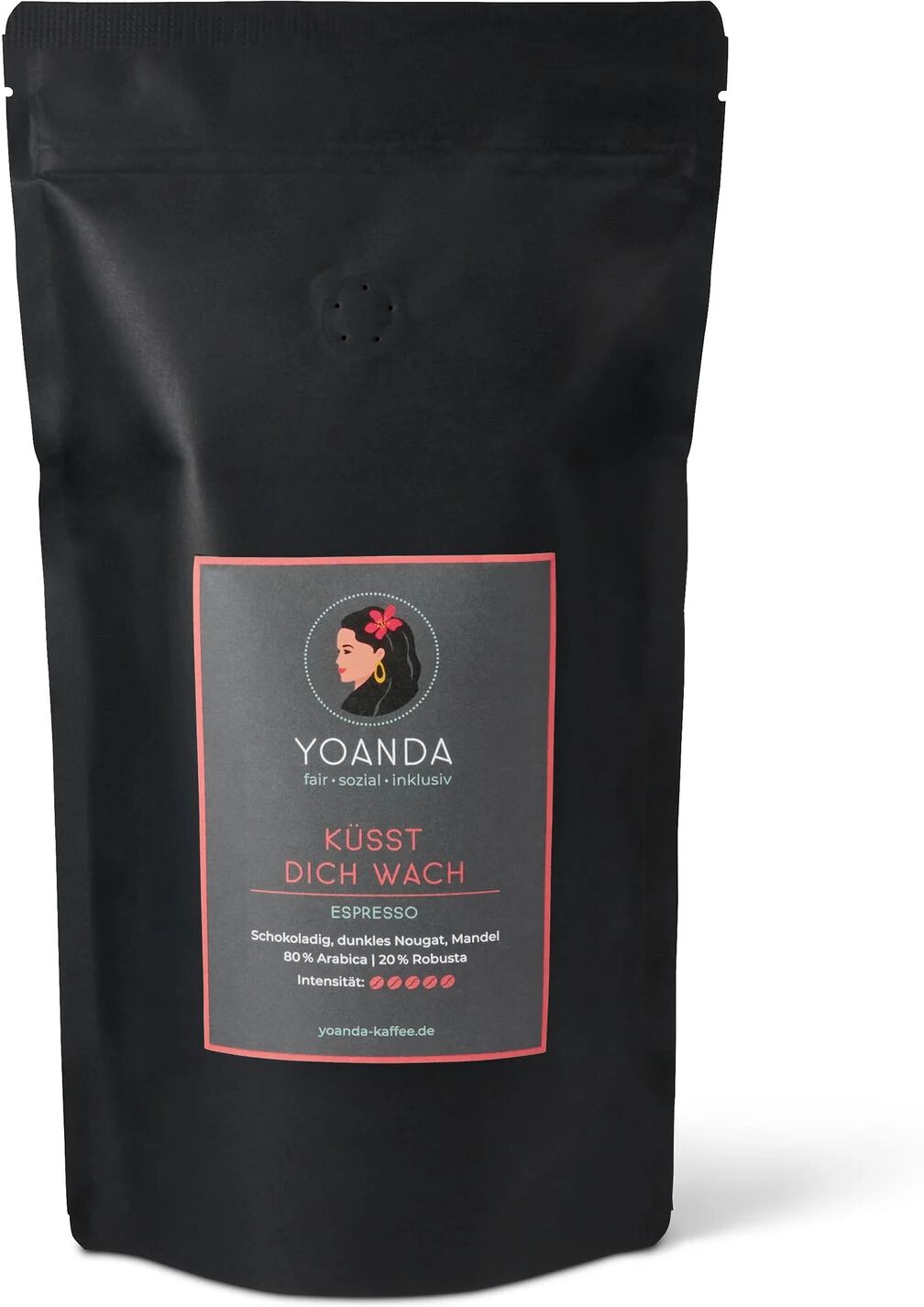 Yoanda - Küsst Dich Wach Espresso - 1 kg Ganze Bohne - Intensität: 5/6