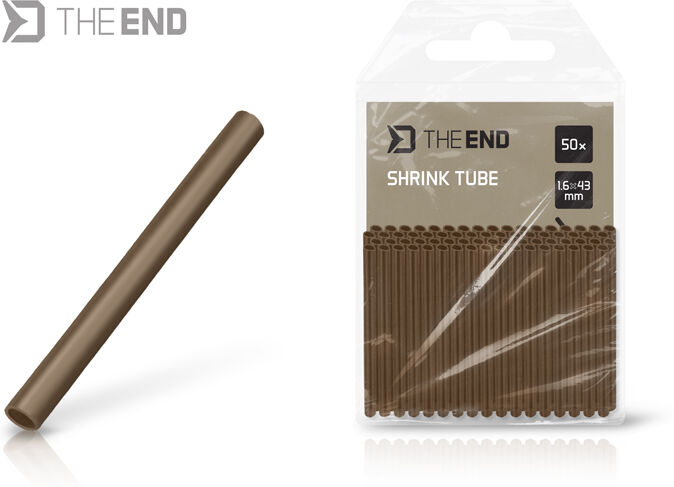 Gaine thermorétractable Delphin TheEND / 50 pcs 1,6mm x 43mm / marron 1,6mm x 43mm / marron