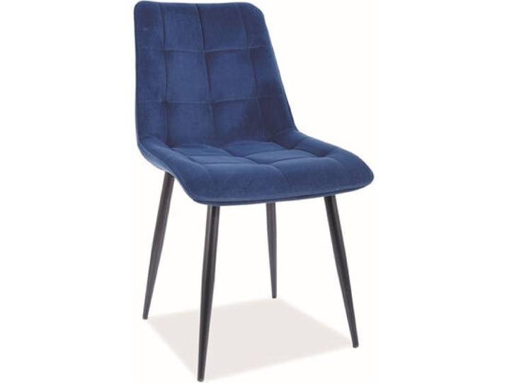 Esszimmerstuhl Küchenstuhl Set Chic marineblau 6er Set