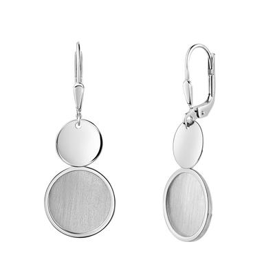 Paar Ohrhänger FIRETTI "Schmuck Geschenk Silber 925 Ohrschmuck Ohrringe Kreise", silber (silberfarben), Ohrringe, Damen, Silber 925 (Sterlingsilber)