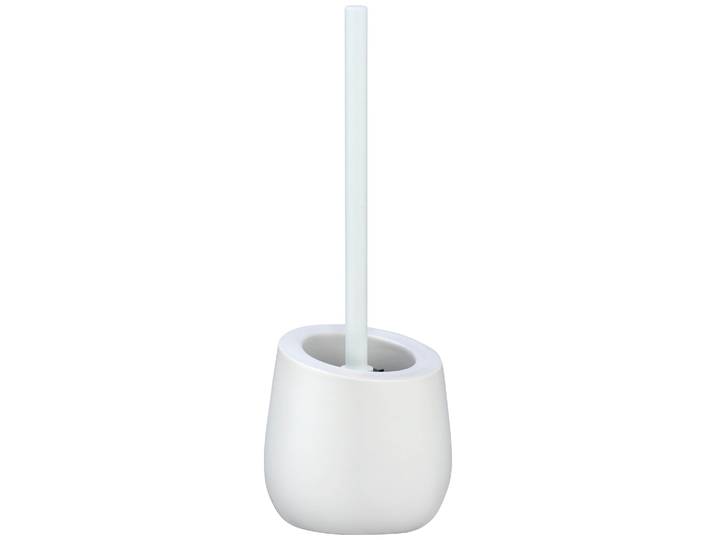 WC-Garnitur WENKO Badi , weiß, H:38cm L:13,5cm Ø:13,5cm, Keramik, Reinigungsbürsten, WC-Garnitur, Keramik