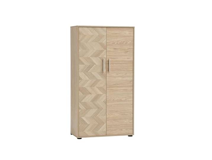 Schildmeyer Aktenschrank Arezzo 702097, Eiche hell Dekor/Fischgräten Dekor, 80 x 38,2 x 150 cm