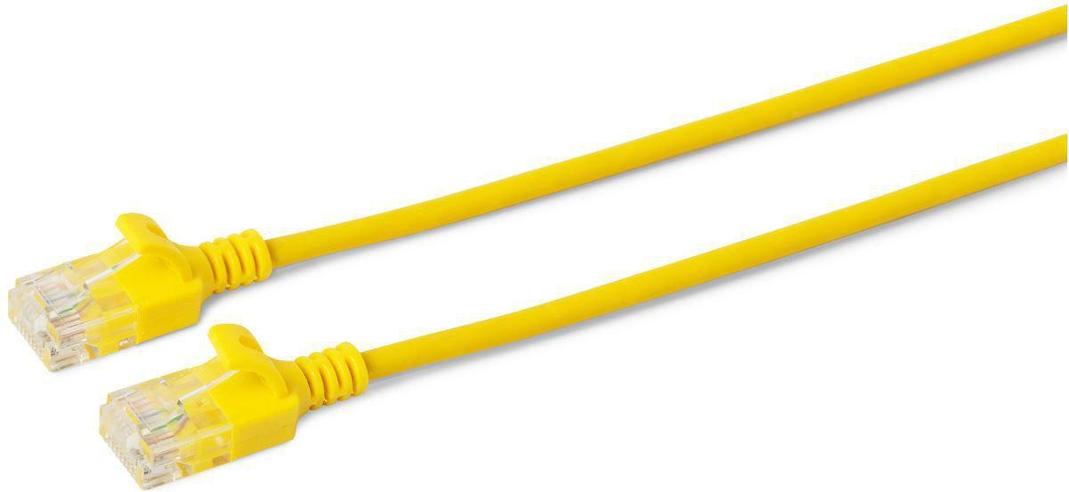 MicroConnect Cat6a U/UTP Netwerkkabel RJ-45 naar RJ-45, 0,5 meter, geel