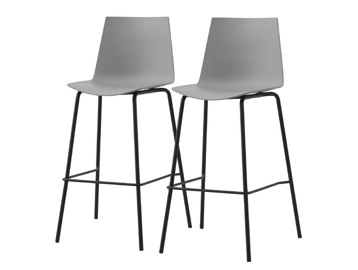 Barstuhl ALLEEN 2er-Set 54 x 109 x 54cm Grau