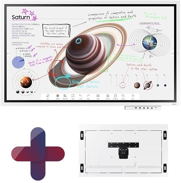 Samsung Flip Pro WM65B Flipchart 165 cm 65 Zoll inkl. Samsung WMN-WM65R NoGap Wandhalterung & Tray CY-TF65BBC LH65WMBWBGCXEN+WMN-WM65R