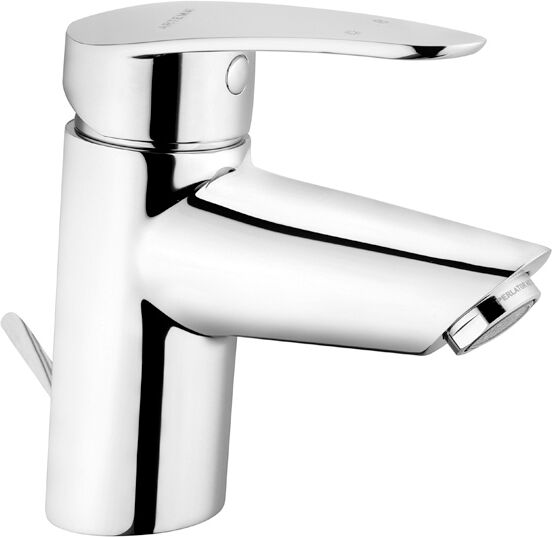 Vitra Dynamic S mitigeur lavabo A40962EKM avec garniture de vidage , projection 105 mm, installation chromé