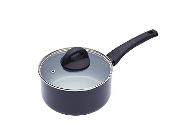 MasterClass inductiebestendige antiaanbakpan van keramiek met PTFE, PFOA- en BPA-vrije antiaanbaklaag, 18 cm (7 )
