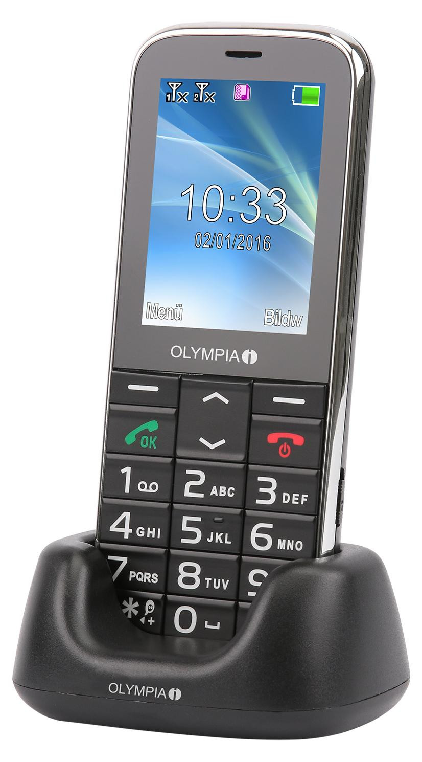 Olympia Mobiltelefon Joy II zwart met extra grote toetsen