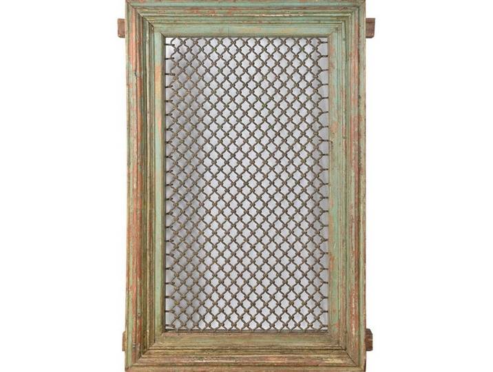 Luxury-Park-Direct Kommode Old India 1935 mannshohes Fenster filigran vergittert Holzrahmen Rajas