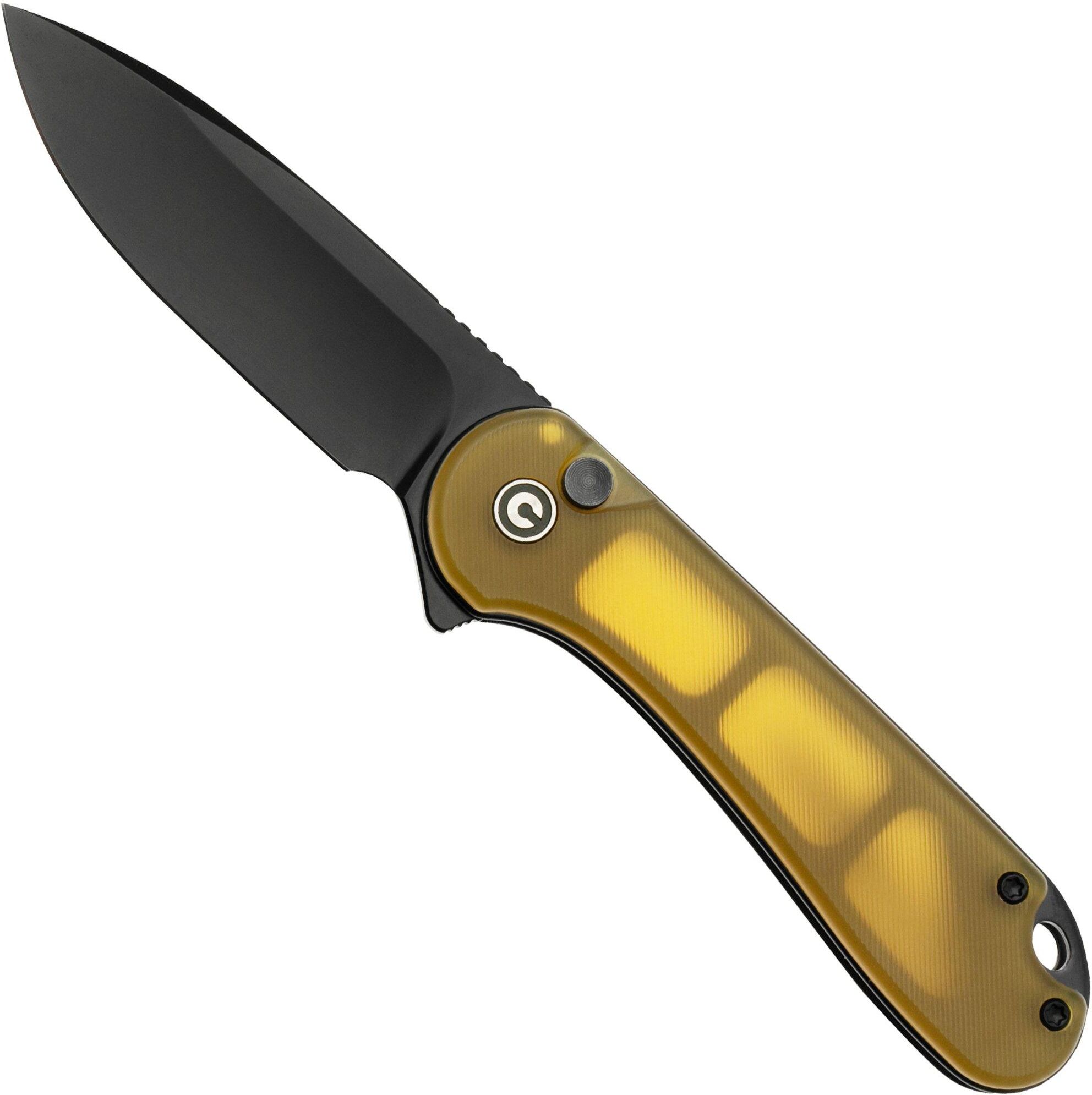 Civivi Elementum II Button Lock C18062P-8 Black Nitro-V, Bead Blasted Ultum, coltello da tasca
