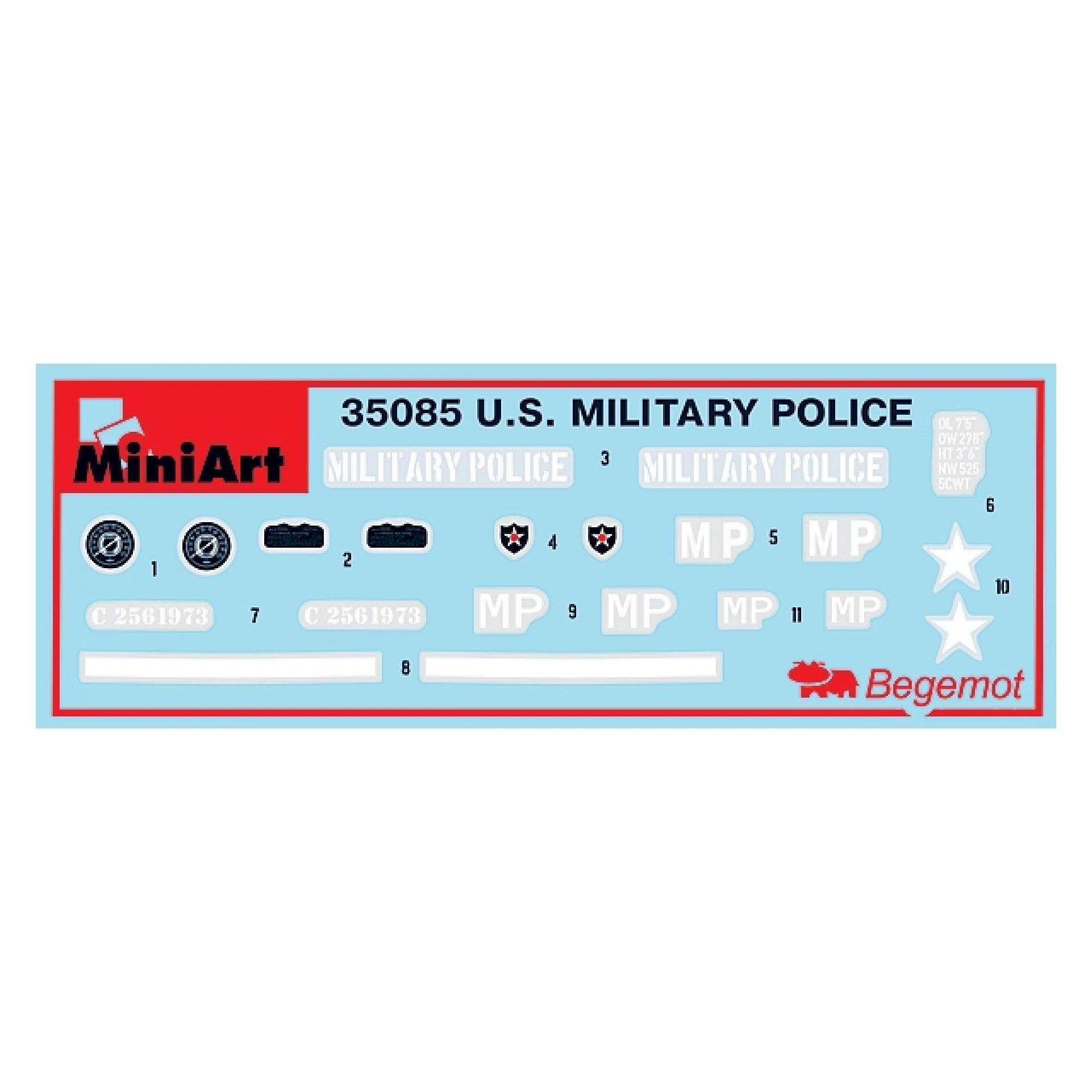 Mini art U.S. Militär Polizei (35085)