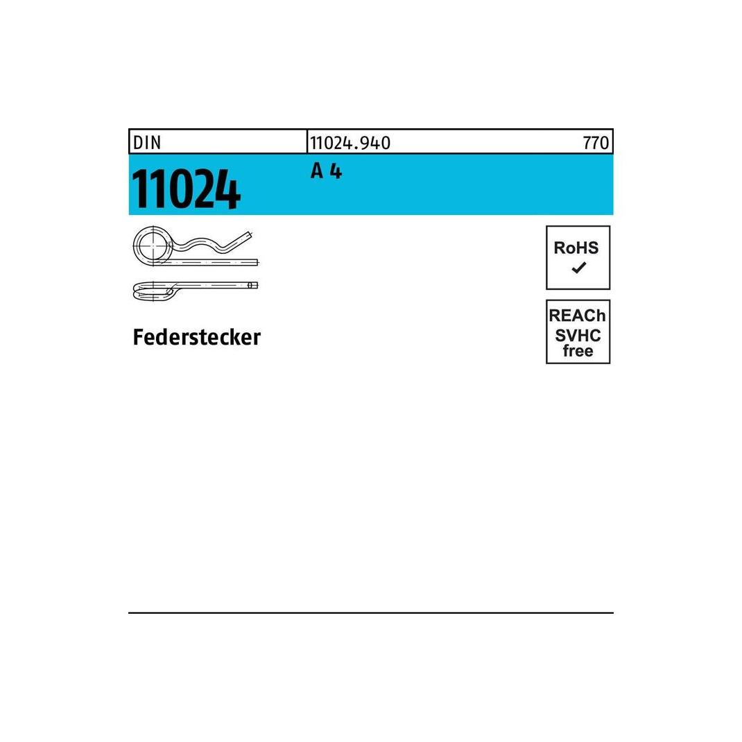 Federstecker DIN 11024 5 / 20,1-26 A 4 (110249400050000)