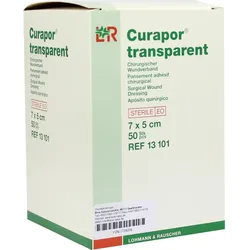 Curapor Transparent Wundverband Steril 7x5cm 50 ST