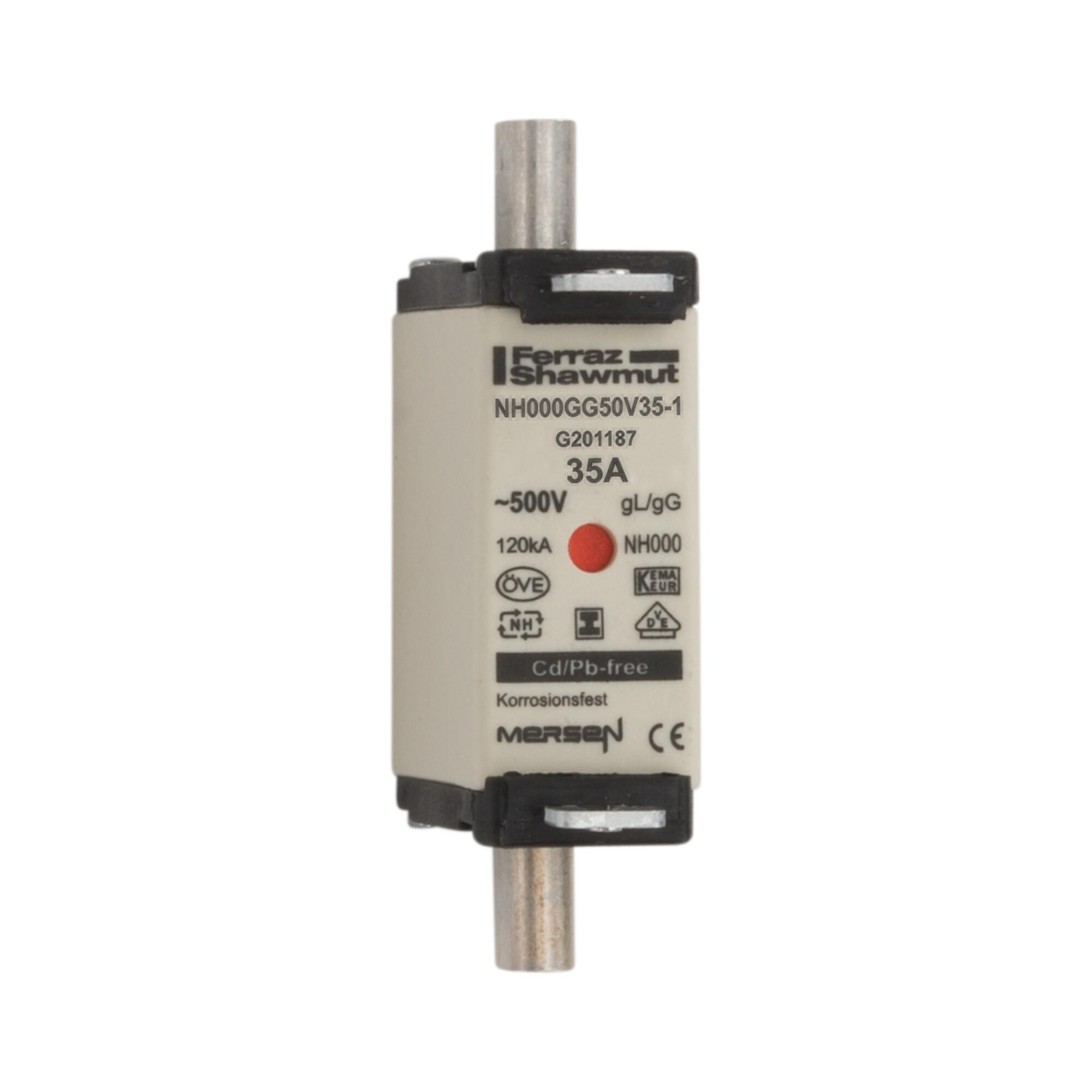 Mersen NH-Sicherungseinsatz SG Gr.000 gG 35A/500VKM NH000GG50V35-1 (G201187)