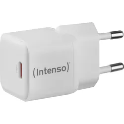 INTENSO 7803022 - USB-Ladegerät, 30 W, 1x USB-C, PD3.0, QC4.0, GaN, weiß