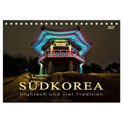 Südkorea - Hightech und viel Tradition (Tischkalender 2027 DIN A5 quer), CALVENDO Monatskalender