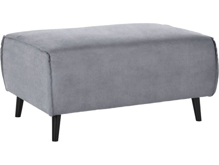 Hocker DOMO COLLECTION Amora , grau, B:97cm H:47cm T:66cm, Hocker, Hocker, mit Federkern, Fusshöhe passend für gängige Saugroboter