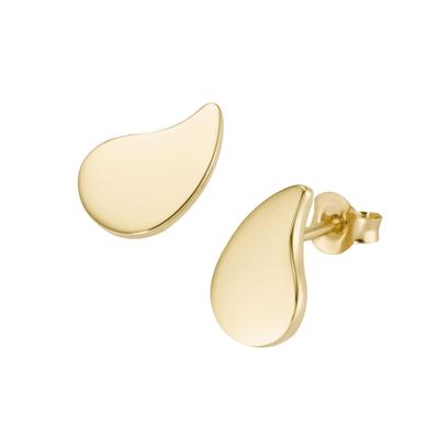 Paar Ohrstecker "Tropfenform, Silber 925", gold, GIORGIO MARTELLO MILANO, Ohrringe, Damen