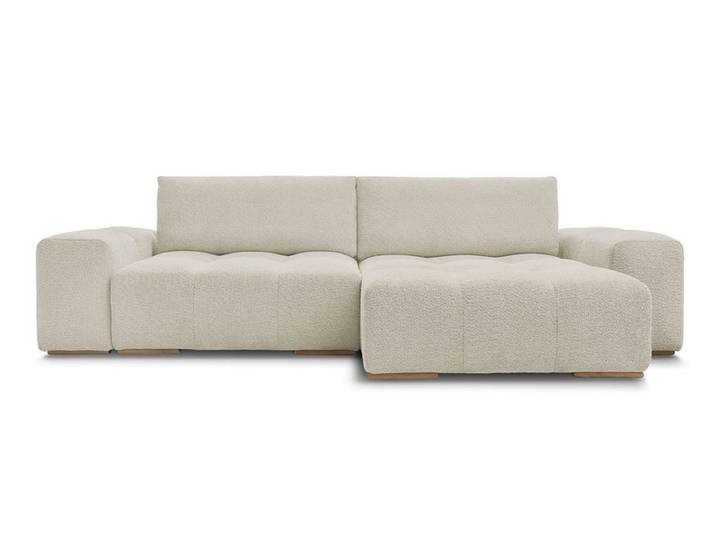Ecksofa BOBOCHIC ANAKIN Boucle-Stoff beige