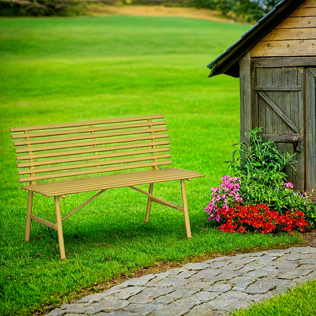 B2B Partner Metallgartenbank SPRING, gelb